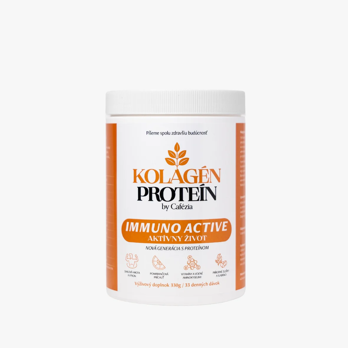Cafézia Immuno Active – kolagénový komplex, kolagénové peptidy, vitamín C, zinok a vitamín B6, podpora imunity, regenerácie a vitality