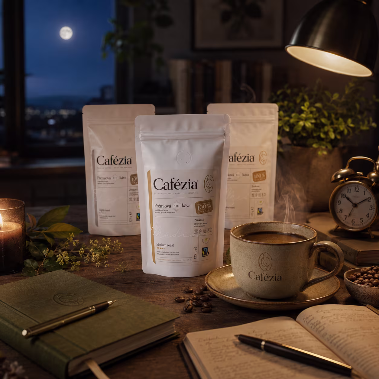 Káva Cafézia večer – šálka kávy v neskorých hodinách